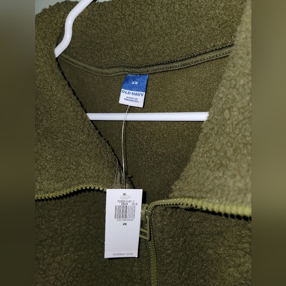 Old Navy Oversized Full-Zip Sherpa Pullover for Women Size 2x - Picture 4 of 4